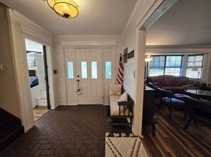 living room / entry way
