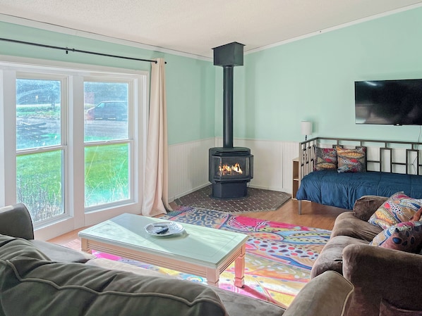 Cozy up in style- this living room is perfect for relaxation and gathering