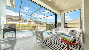 Pool view in our patio