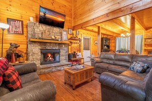 Timber Tails' cozy living area