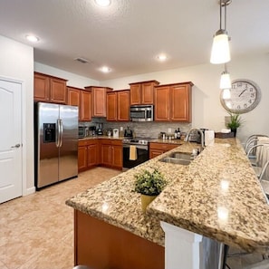 kitchen with stainless steel appliances