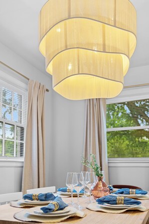 Elegant chandelier for the dining area