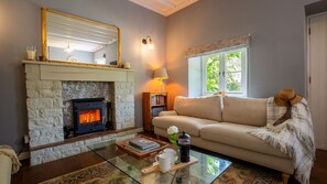 On cooler evenings light the fire to accompany a glass of wine