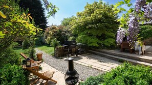 The garden is made for soaking in the sun