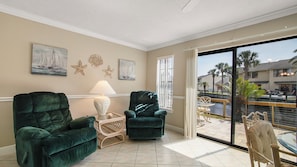 Sunroom w/ Game table and reading area