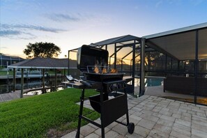 Fire up the sun-this patio was made for sunsets & sizzle.
