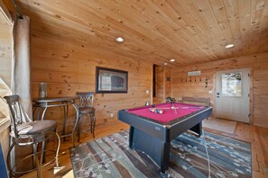 Pool Table in the Game Room