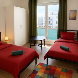 Schlafzimmer mit Balkon