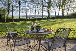 Outdoor garden furniture for al fresco snack