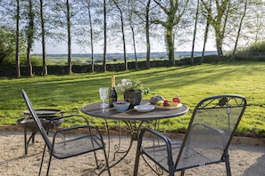 Outdoor garden furniture for al fresco snack