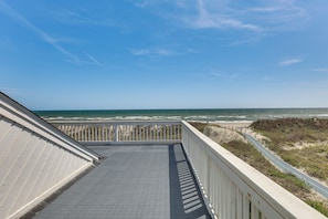 Upper Deck | Ocean Views | Direct Beach Access | 2-Story Home