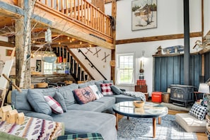 Bedroom 6 (Barn) | 1st Floor | Wood-Burning Stove