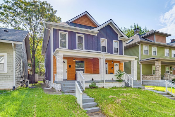 Indianapolis Vacation Rental | 3BR | 1BA | 1,445 Sq Ft | Stairs to Enter
