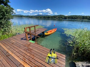 Direct access to the lake - private dock and lake stairs