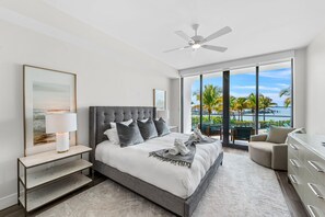 Master Bedroom with beautiful riverfront views