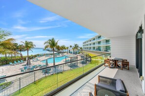 Scenic balcony views overlooking the Indian River