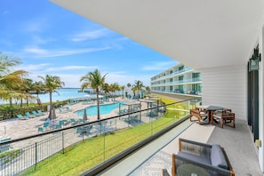 Scenic balcony views overlooking the Indian River