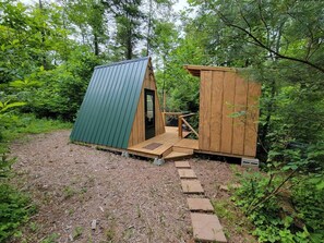 Walking up to A-frame