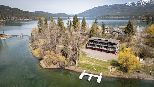 Enjoy access to Whitefish River and a quick walk to Whitefish Lake from Riverfront Landing | Exterior