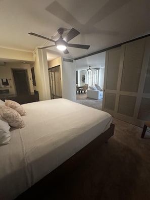 Primary bedroom with King bed, en-suite bathroom