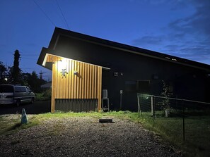 Exterior at night