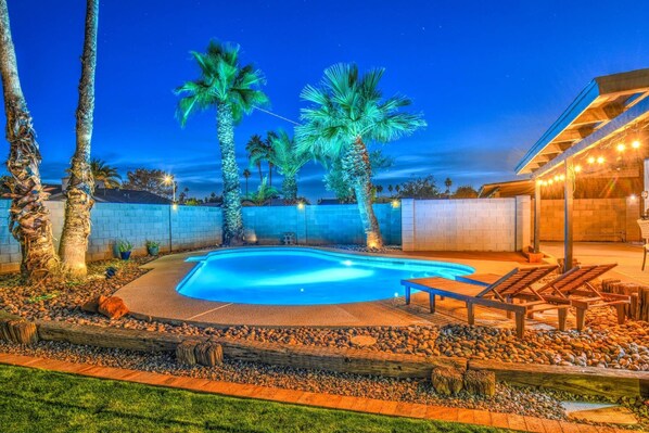 Enjoy a beautiful night swim