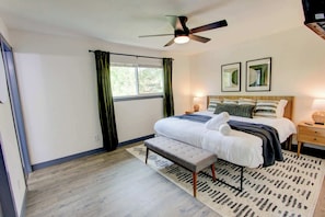 Relax in the comfortable King bedroom.