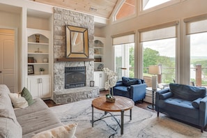 Living Room | Main Level | Free WiFi | Central A/C & Heating