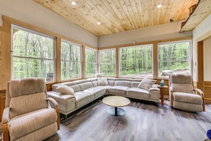 Living Room | Lower Level | Central A/C & Heating