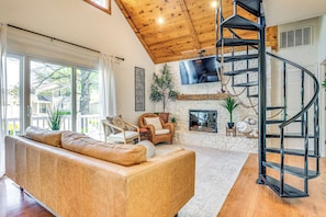 Living Room | 1st Floor | 2-Story Home | Central A/C & Heating