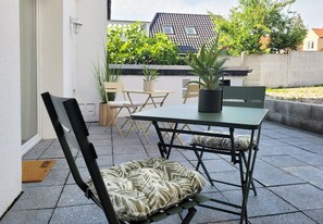 Sitzbereich auf der Terrasse