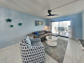 Living Room with Gulf Views