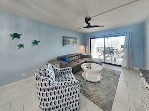 Living Room with Gulf Views