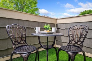 Front Porch with Bistro Dining Set for 2 | Enjoy coffee on the front porch!