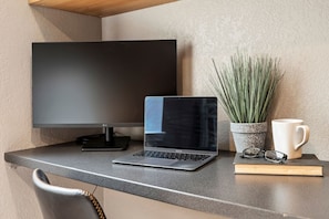 Laptop-friendly Workspace with Monitor