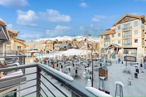 Private deck with views toward the ski in and out access