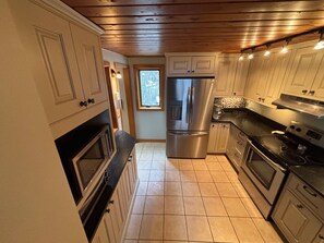 Kitchen With all Stainless Steel Appliances
