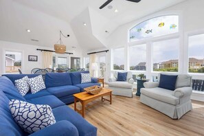 Ample Natural Light in the Upper Level Living Room