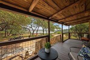 Enjoy stunning lake views from the cottage—perfect spot for your morning coffee or evening unwind.
