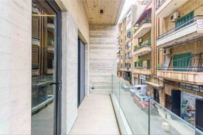 Blick vom Balkon