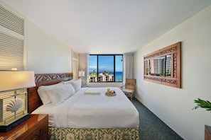 Kaanapali Shores 709 Wake up to natural light and sweeping sea views from your comfortable bed