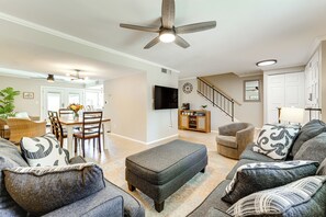 Living Room | 1st Floor | Central A/C & Heat | 2 Interior Steps