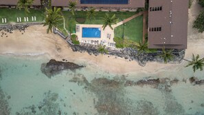 Above pool