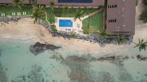 Above pool
