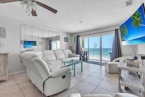 Living Room with Balcony Access