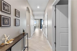 Entrance door to living area