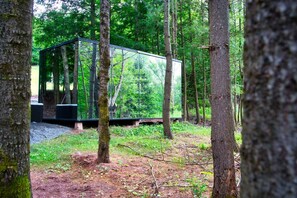 Unique Glass Cabin with Private Hot Tub & Forest Views – Windham, NY