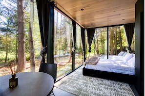 “Woke up surrounded by trees, ended the night in the hot tub under the stars"
