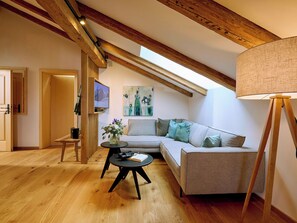 Ferienwohnung Weitblick-Couch mit TV