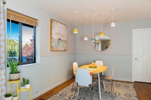 Indoor dining area